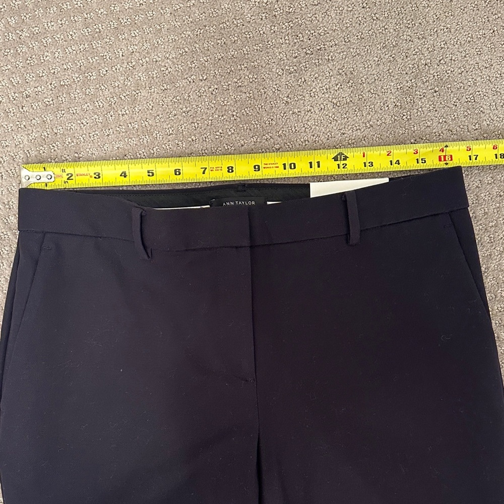 NWT Ann Taylor The Ankle Midrise Pants, Dark Navy, 10 Curvy, Office Workwear - Picture 9 of 14